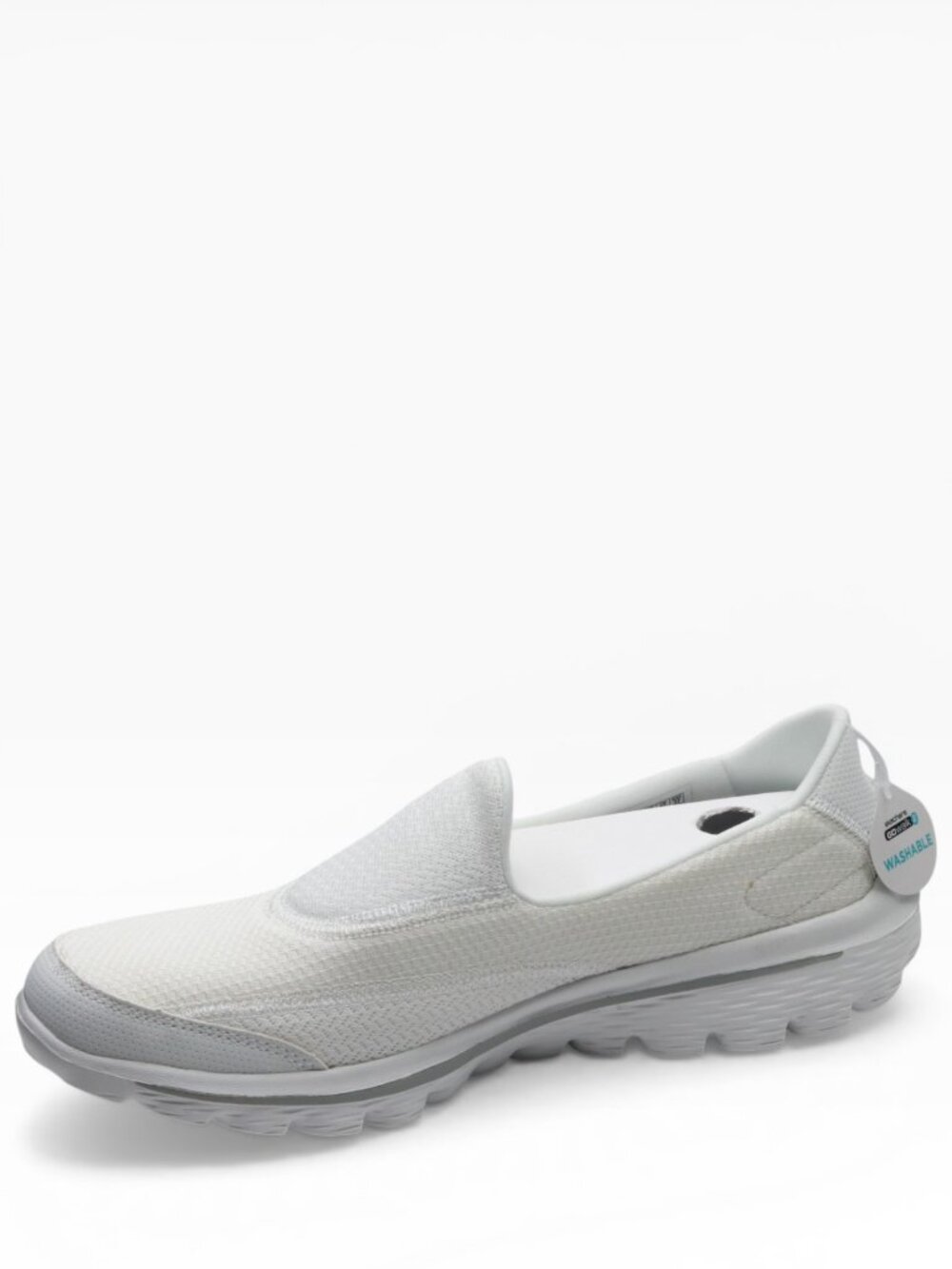 Skechers Performance Women's Go Walk 2 Slip-On Walking Shoe, White, 8 M US